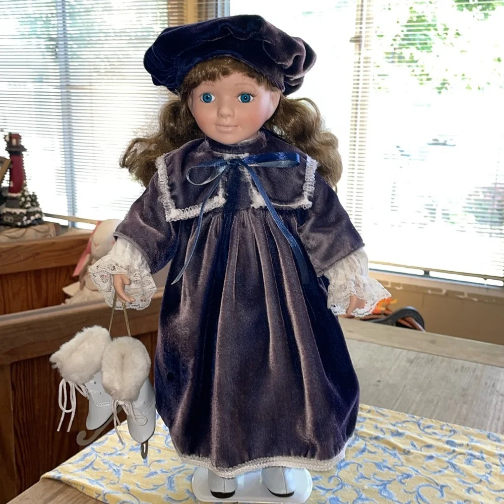 Avon Special Memories Skater with Ice Skates Doll Preloved